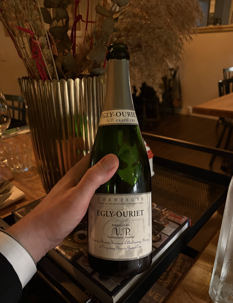 Egly-Ouriet Grand Cru champagne på Kok & Vin i Odense